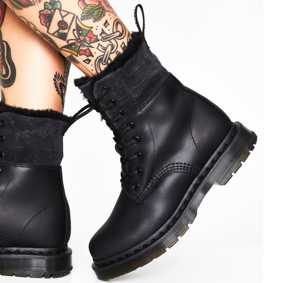 Dr. Martens Shoes Dr Martens 46 Kolbert Black Wintergrip Boots Size 5 Poshmark